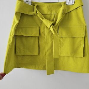 Zara Lime Green Skirt with Pockets